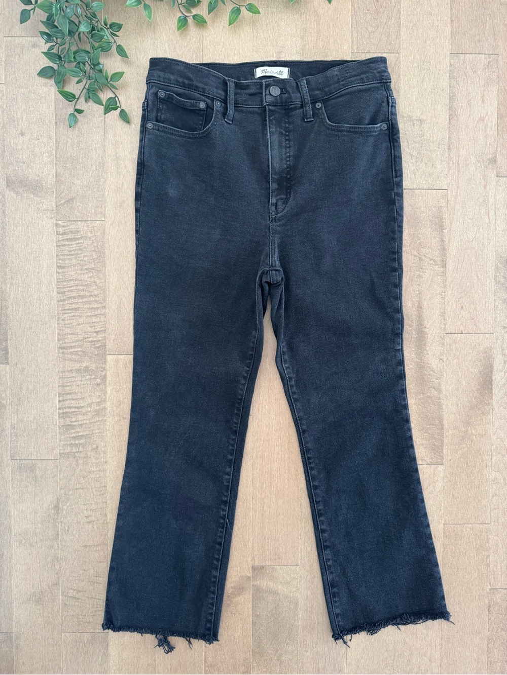 Madewell Cali Demi Boot in Bayland Wash; Raw Hem Edition | Size 30